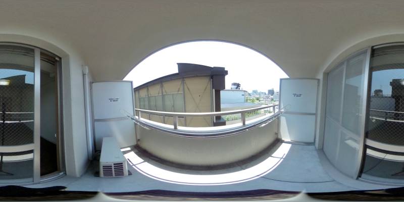 パノラマ画像バルコニー