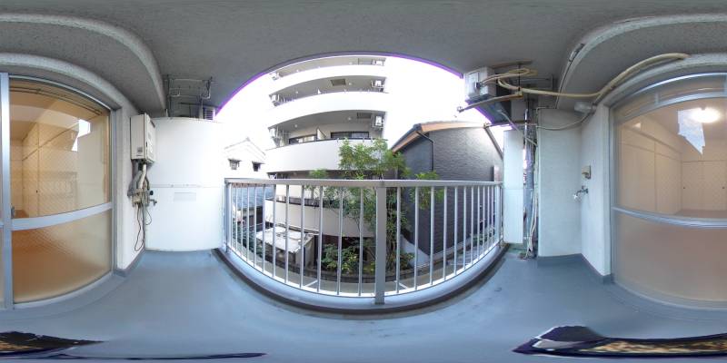 パノラマ画像バルコニー