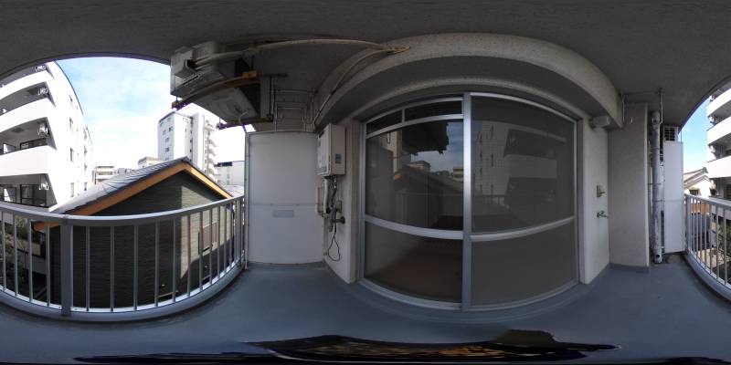 パノラマ画像バルコニー