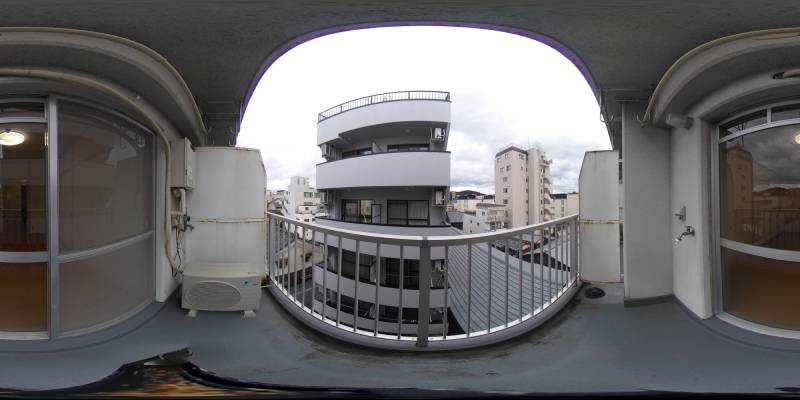 パノラマ画像バルコニー
