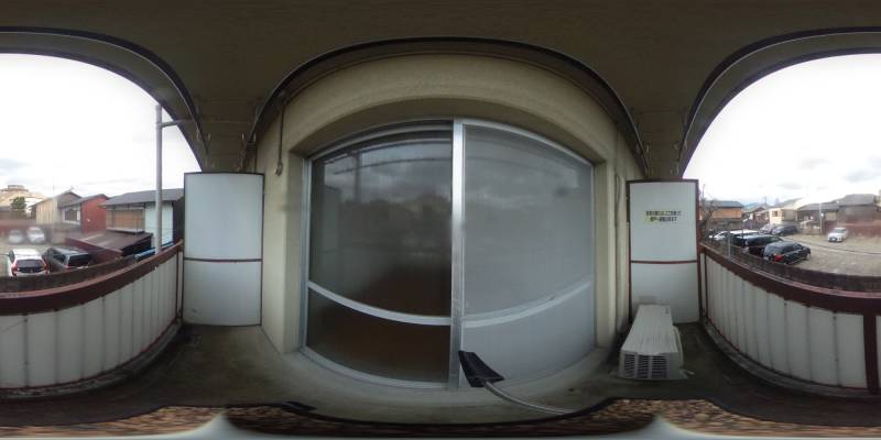 パノラマ画像バルコニー