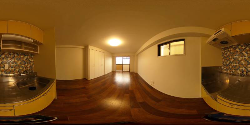 パノラマ画像キッチン