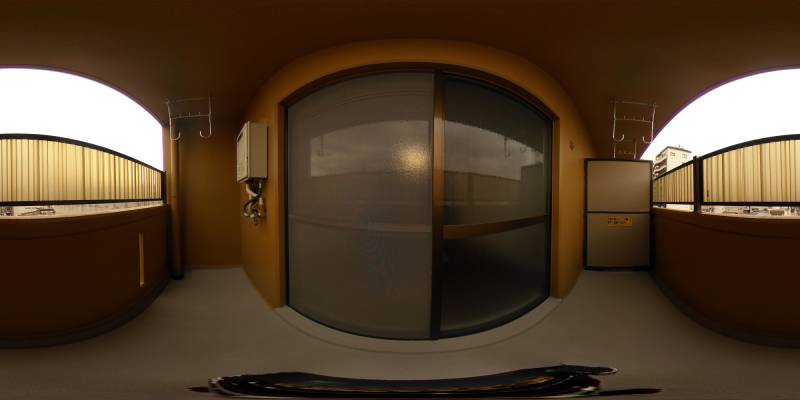 パノラマ画像バルコニー