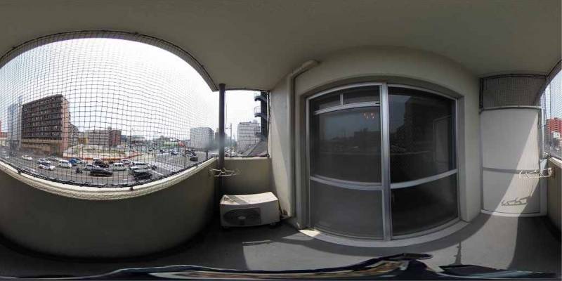 パノラマ画像バルコニー