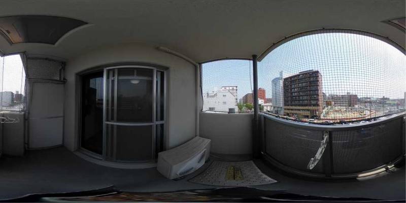 パノラマ画像バルコニー