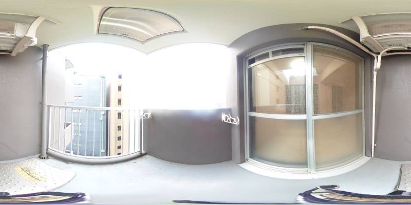 パノラマ画像バルコニー