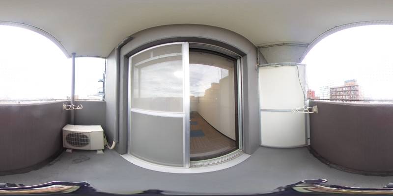 パノラマ画像バルコニー