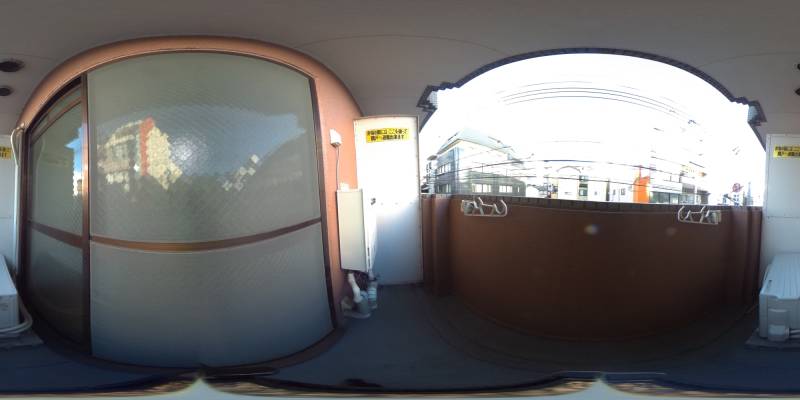 パノラマ画像バルコニー