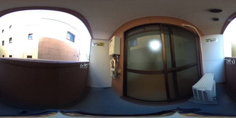 パノラマ画像バルコニー