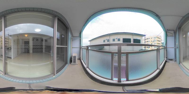 パノラマ画像バルコニー