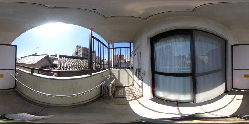 パノラマ画像バルコニー