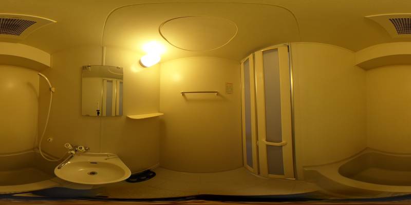 パノラマ画像バスルーム