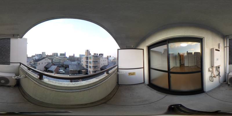 パノラマ画像バルコニー