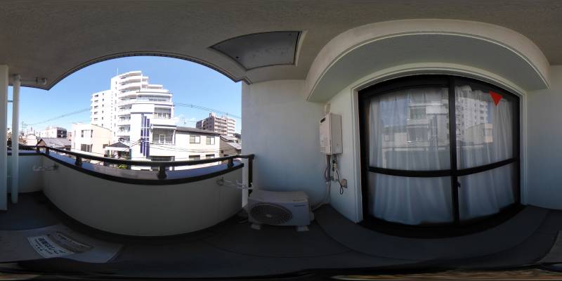 パノラマ画像バルコニー