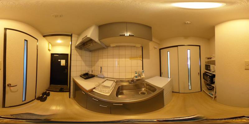 パノラマ画像キッチン