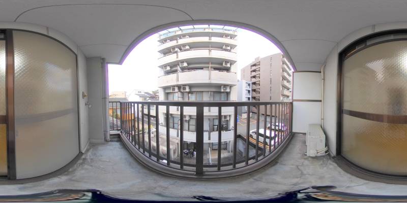 パノラマ画像バルコニー