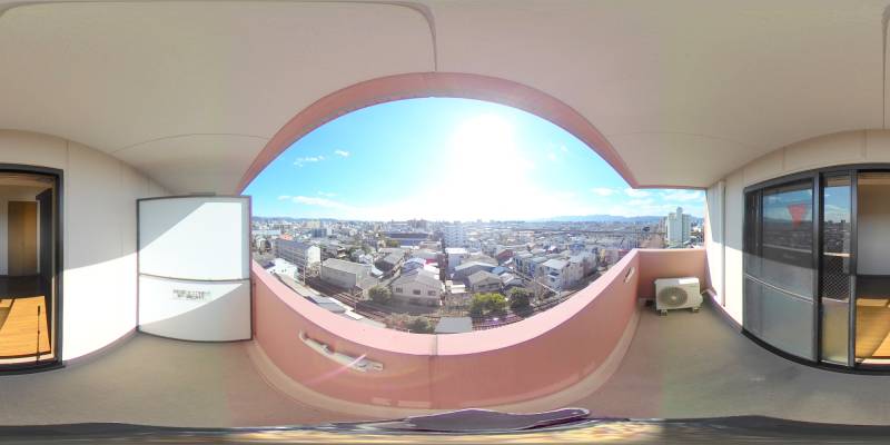 パノラマ画像バルコニー
