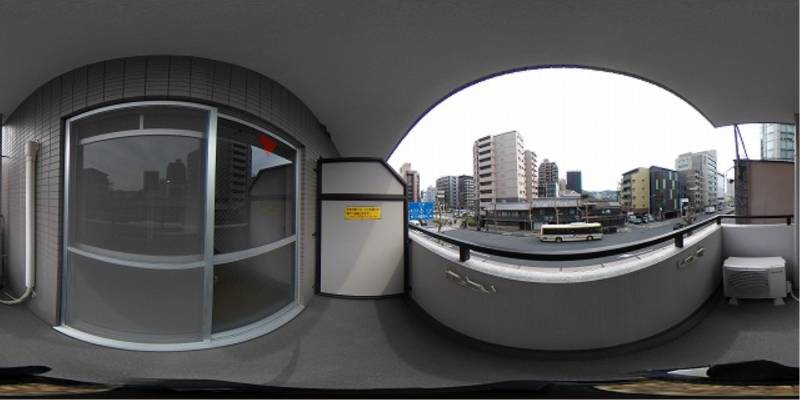 パノラマ画像バルコニー