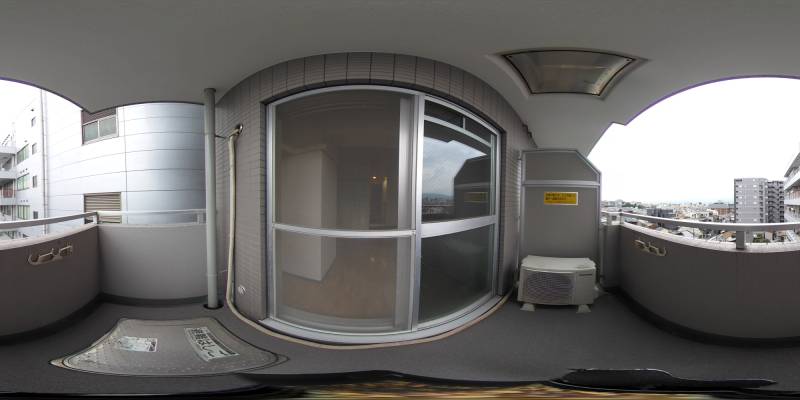 パノラマ画像バルコニー