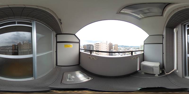 パノラマ画像バルコニー