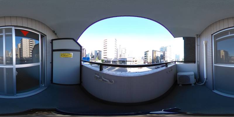 パノラマ画像バルコニー