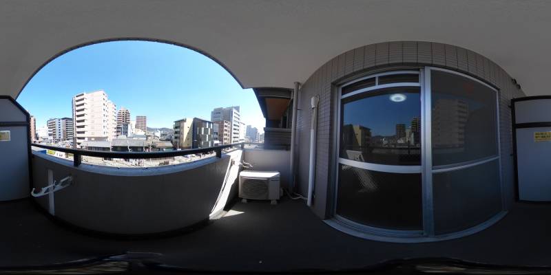 パノラマ画像バルコニー