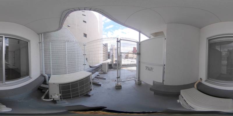 パノラマ画像バルコニー