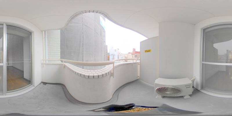 パノラマ画像バルコニー