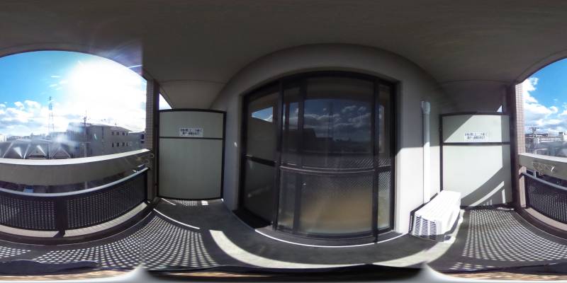 パノラマ画像バルコニー