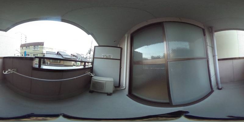 パノラマ画像バルコニー