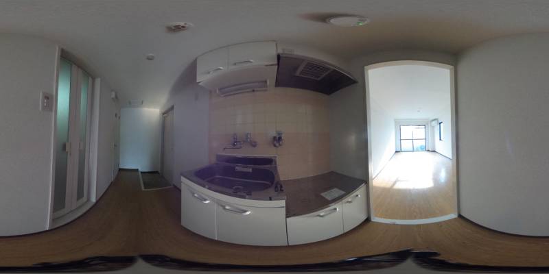 パノラマ画像キッチン