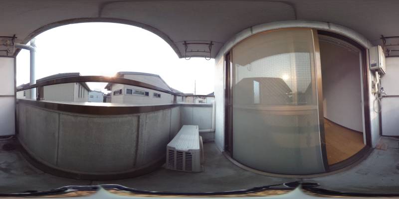 パノラマ画像バルコニー