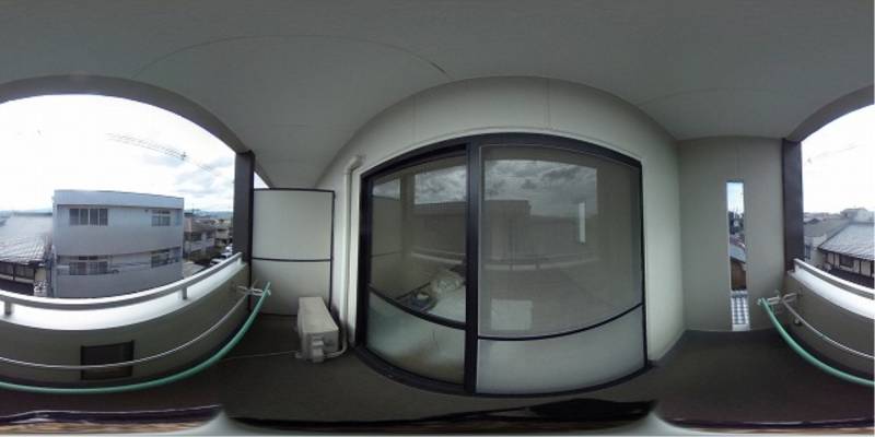 パノラマ画像バルコニー