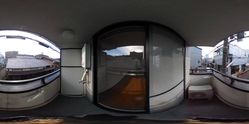 パノラマ画像バルコニー