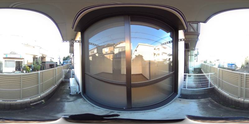 パノラマ画像バルコニー