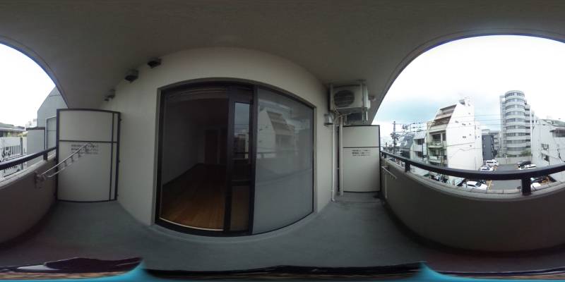パノラマ画像バルコニー