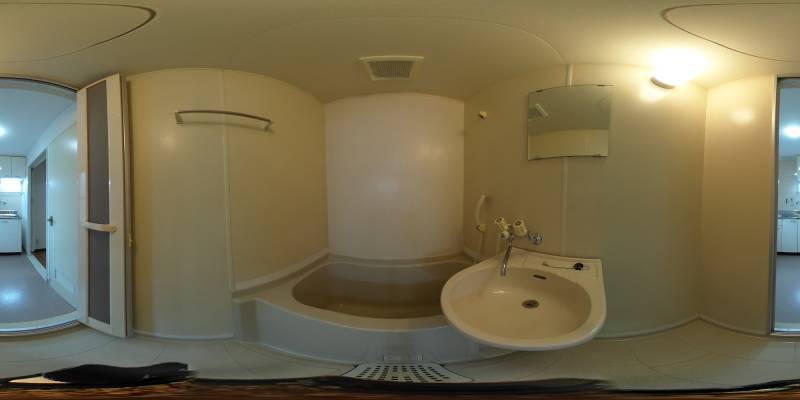 パノラマ画像バスルーム