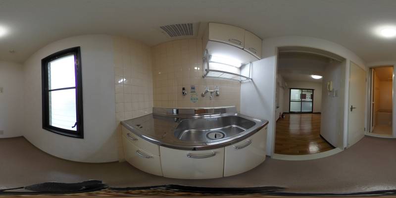 パノラマ画像キッチン