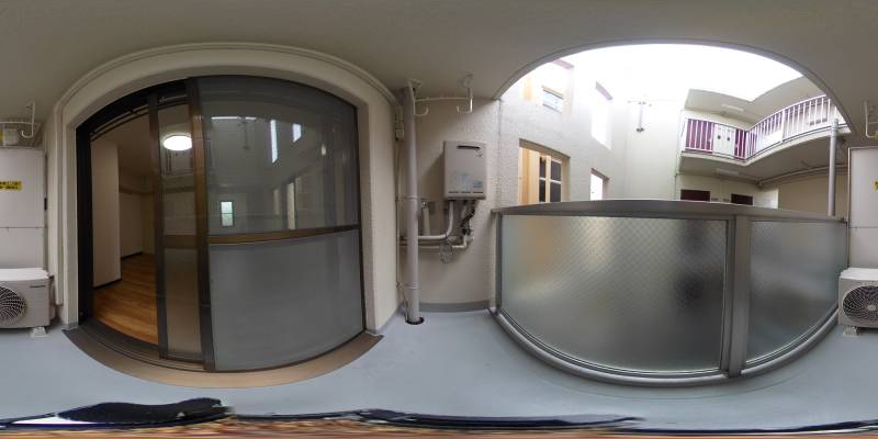 パノラマ画像バルコニー