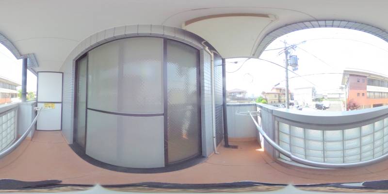 パノラマ画像バルコニー