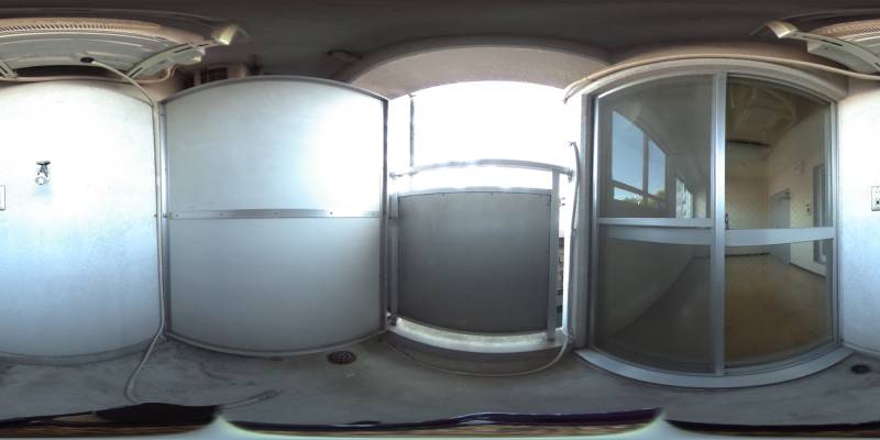 パノラマ画像バルコニー