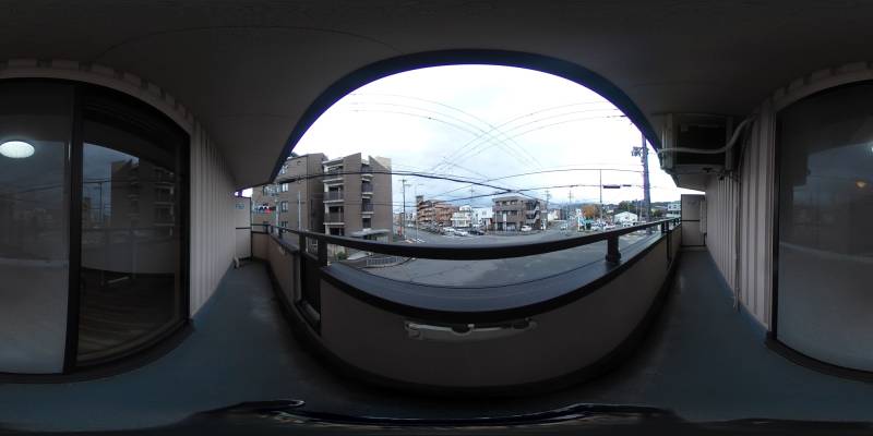 パノラマ画像バルコニー