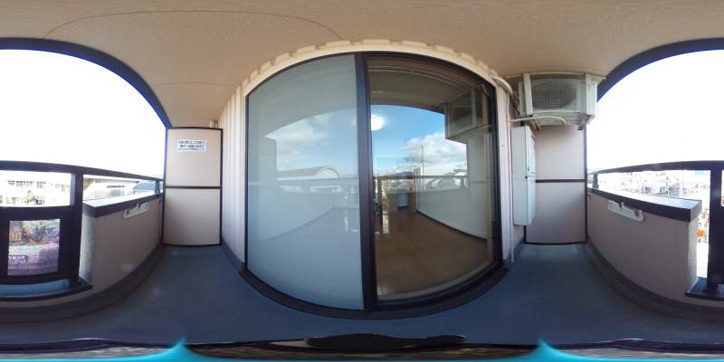 パノラマ画像バルコニー