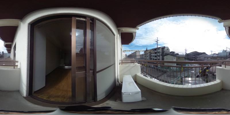 パノラマ画像バルコニー