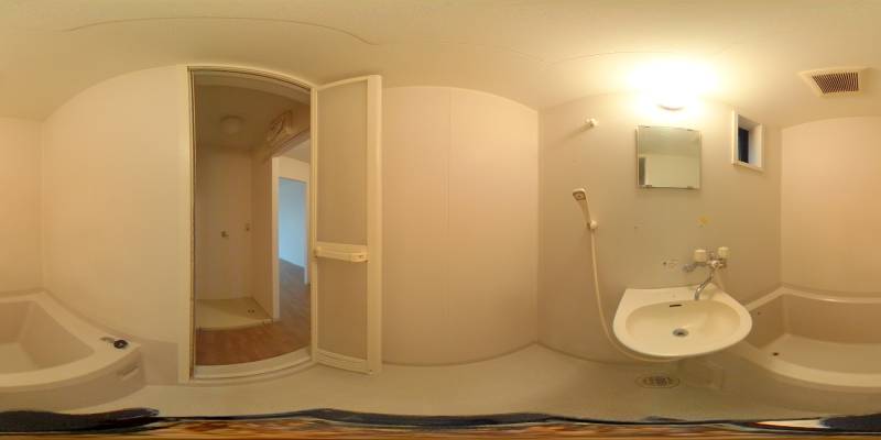 パノラマ画像バスルーム