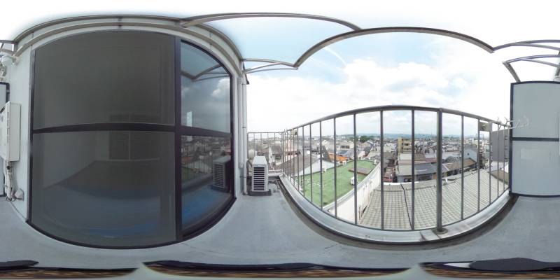 パノラマ画像バルコニー