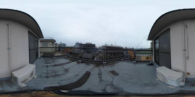 パノラマ画像バルコニー