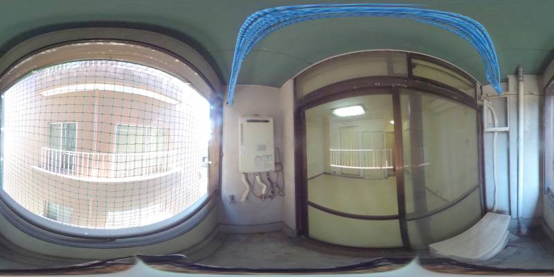 パノラマ画像バルコニー