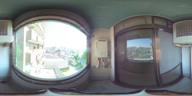 パノラマ画像バルコニー