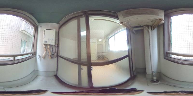 パノラマ画像バルコニー